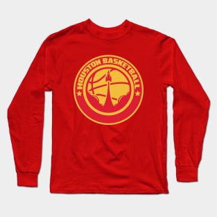 Houston basketball alternative vintage logo Long Sleeve T-Shirt